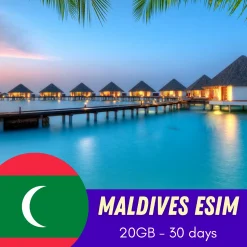 Maldives eSIM 20GB - 30 Days